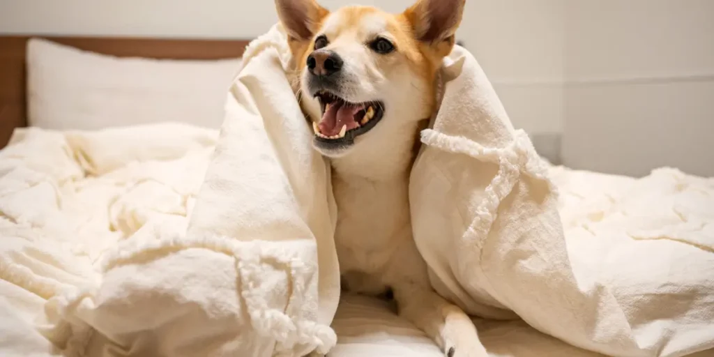 Dogs Breathe Under Blankets